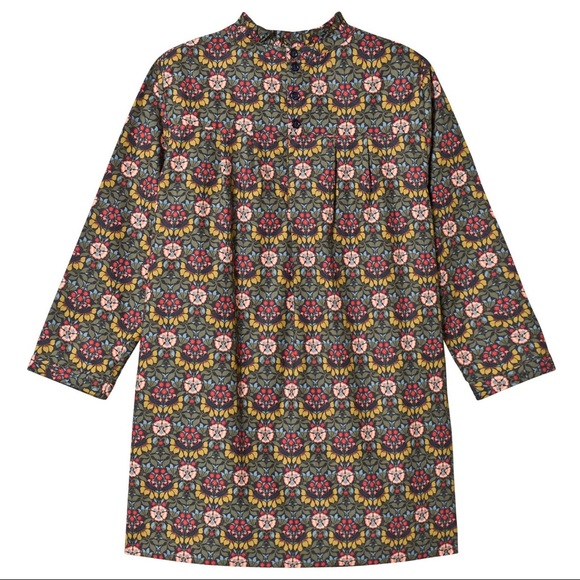 🔥KIDS BONPOINT Khaki Floral Liberty Print Dress🔥 - Picture 8 of 8